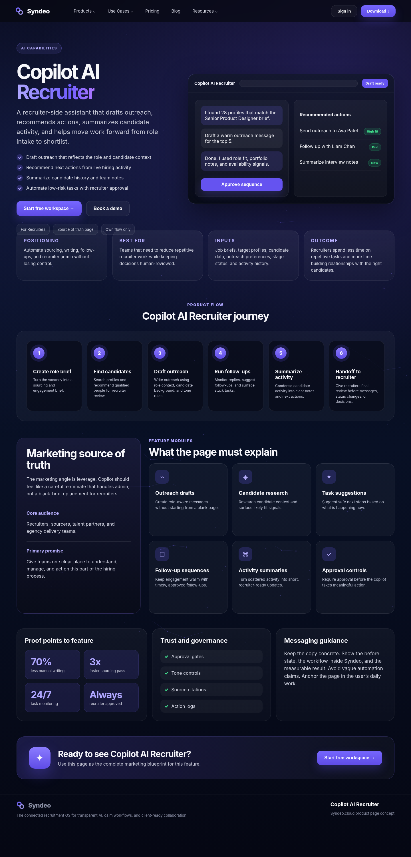 Copilot AI Recruiter source page reference